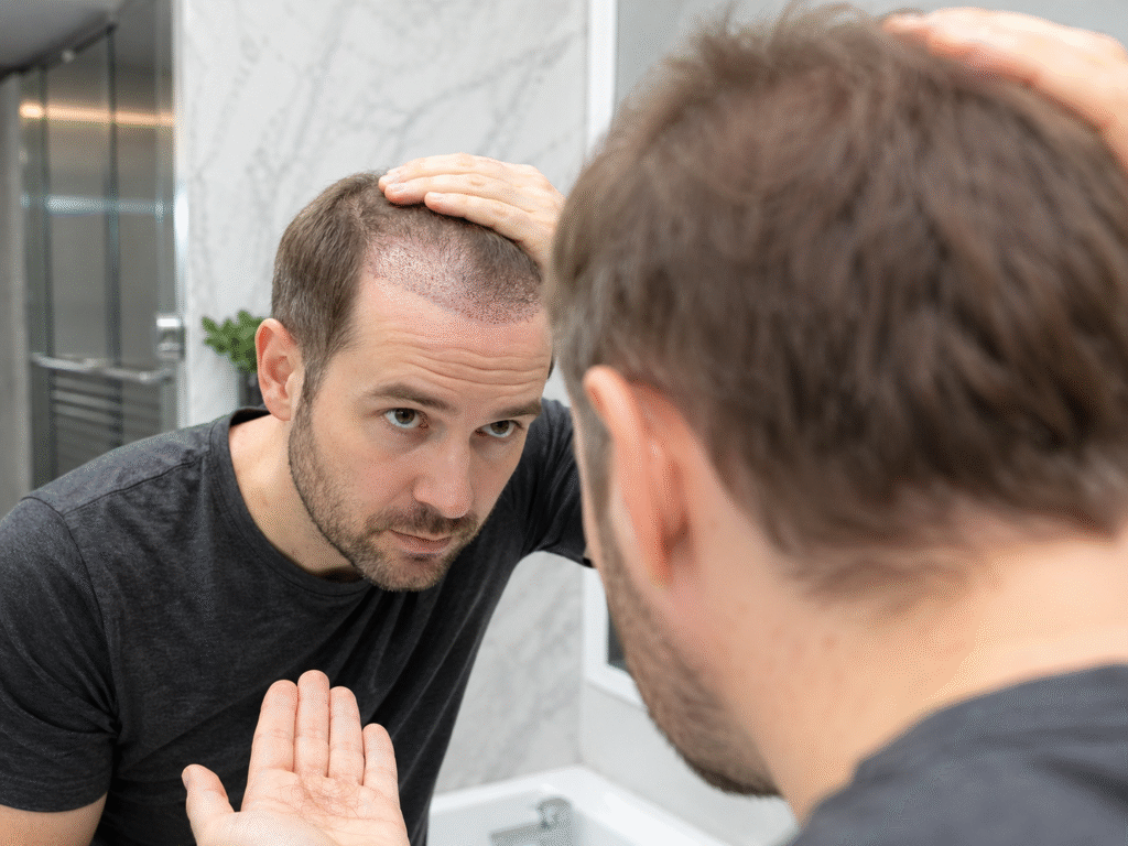 Schockverlust nach der Haartransplantation